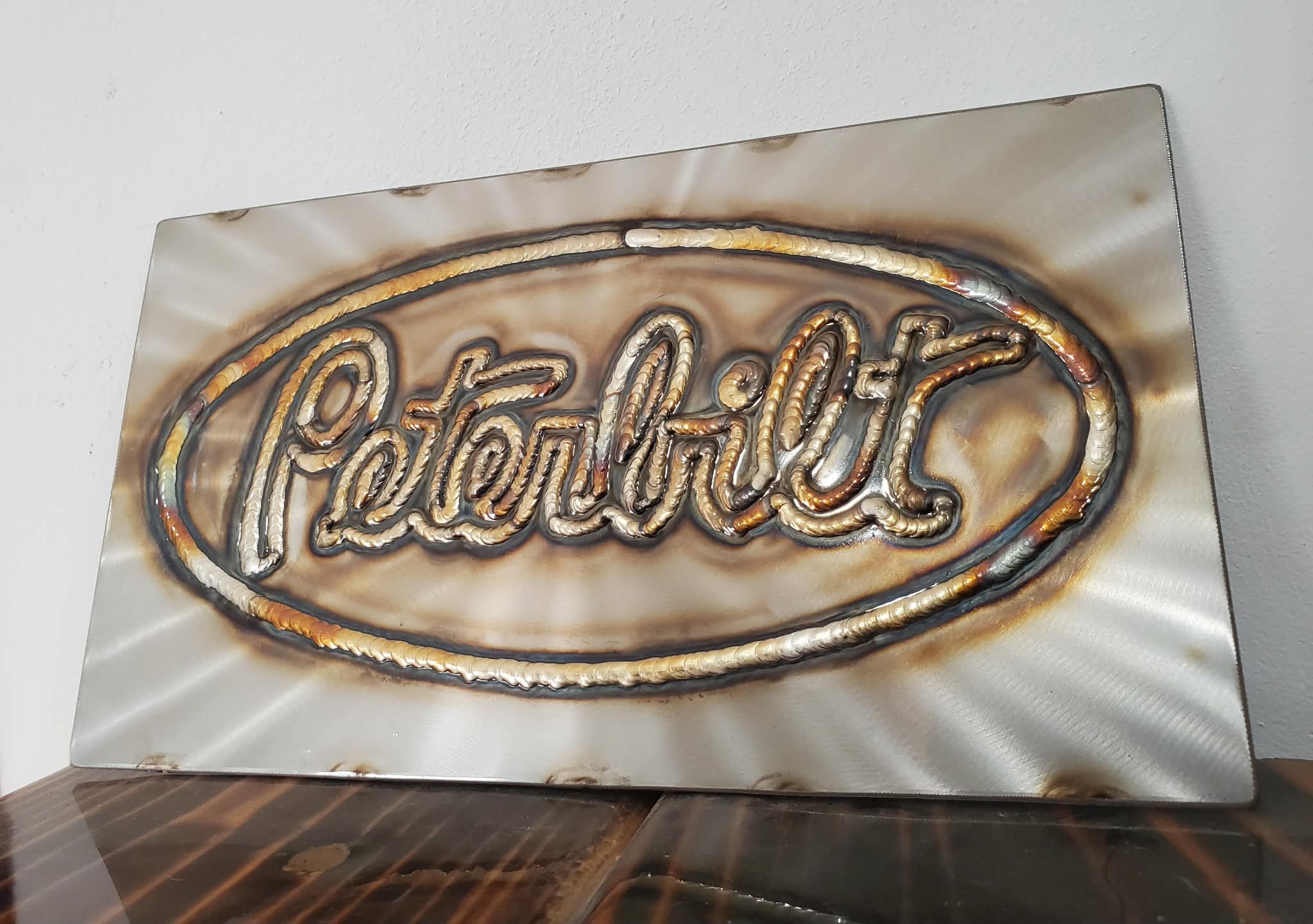 Small Custom Tig Welded Plaque