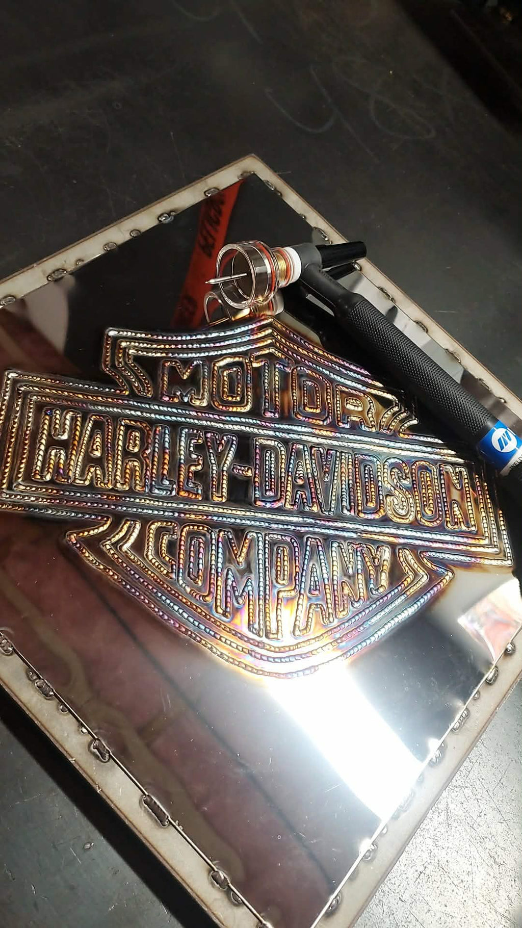 Large Custom Tig Welded Plaque