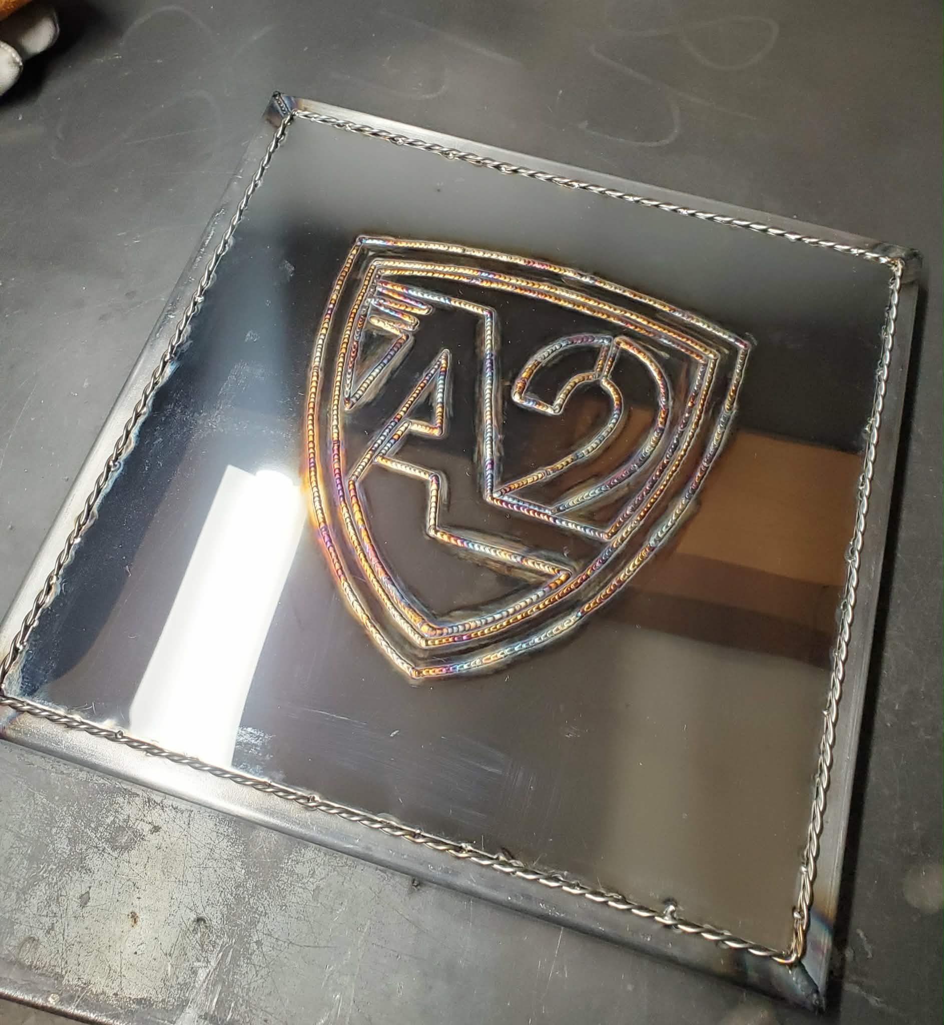Large Custom Tig Welded Plaque